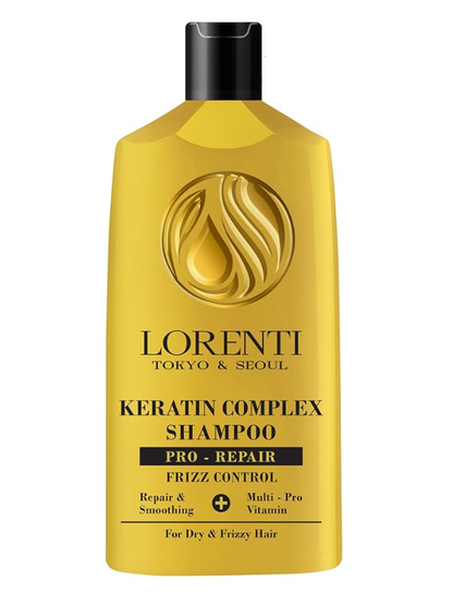 Lorenti Shampoo 630ml - Sulfate-Free, Keratin & Argan Infusion for Healthy Hair