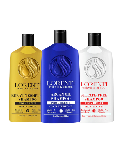 Lorenti Shampoo 630ml - Sulfate-Free, Keratin & Argan Infusion for Healthy Hair