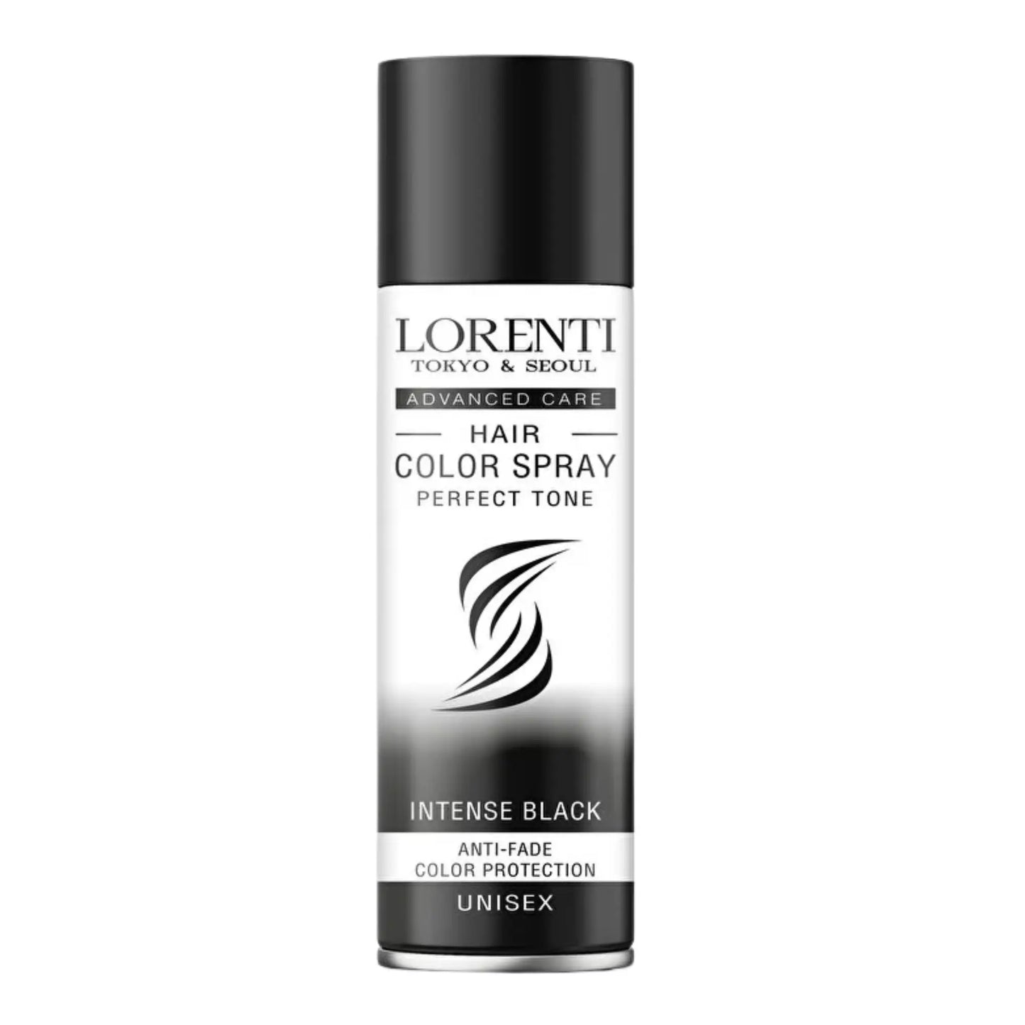 Lorenti hair color spray can on a white background