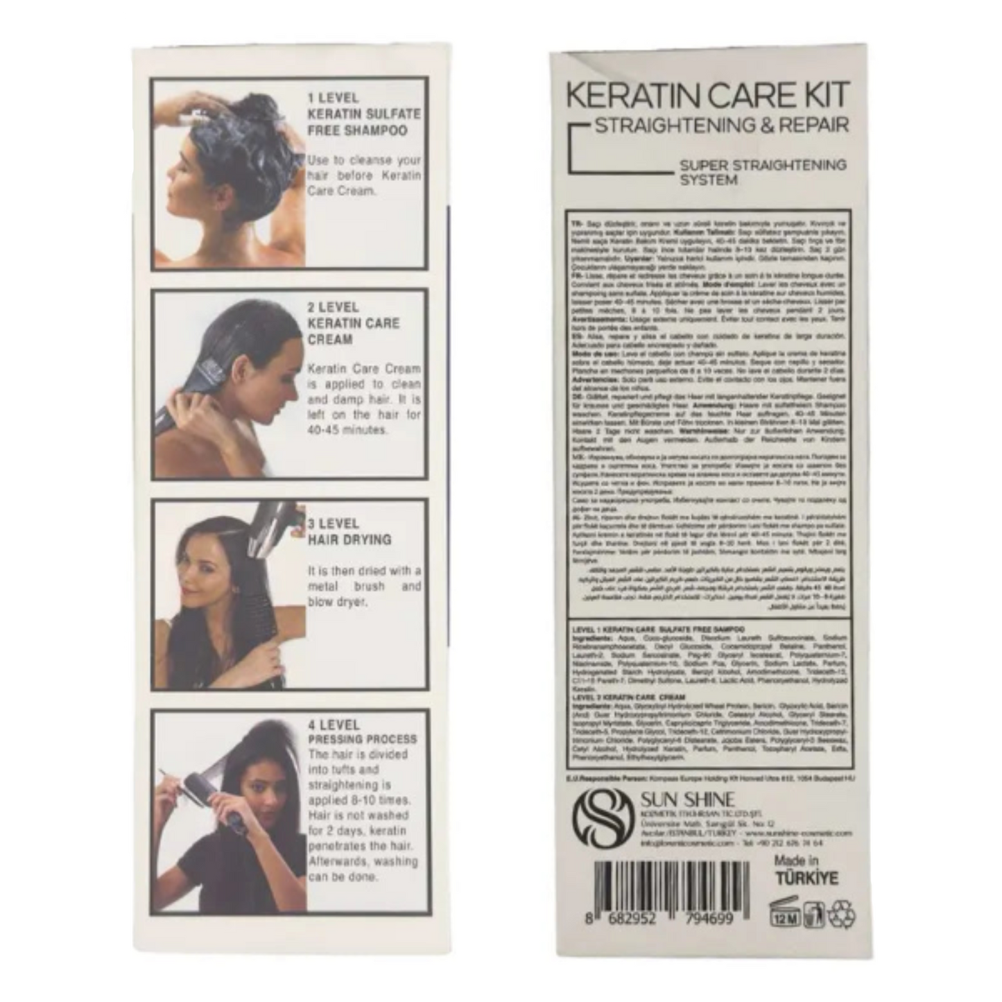 Lorenti keratin care kit steps