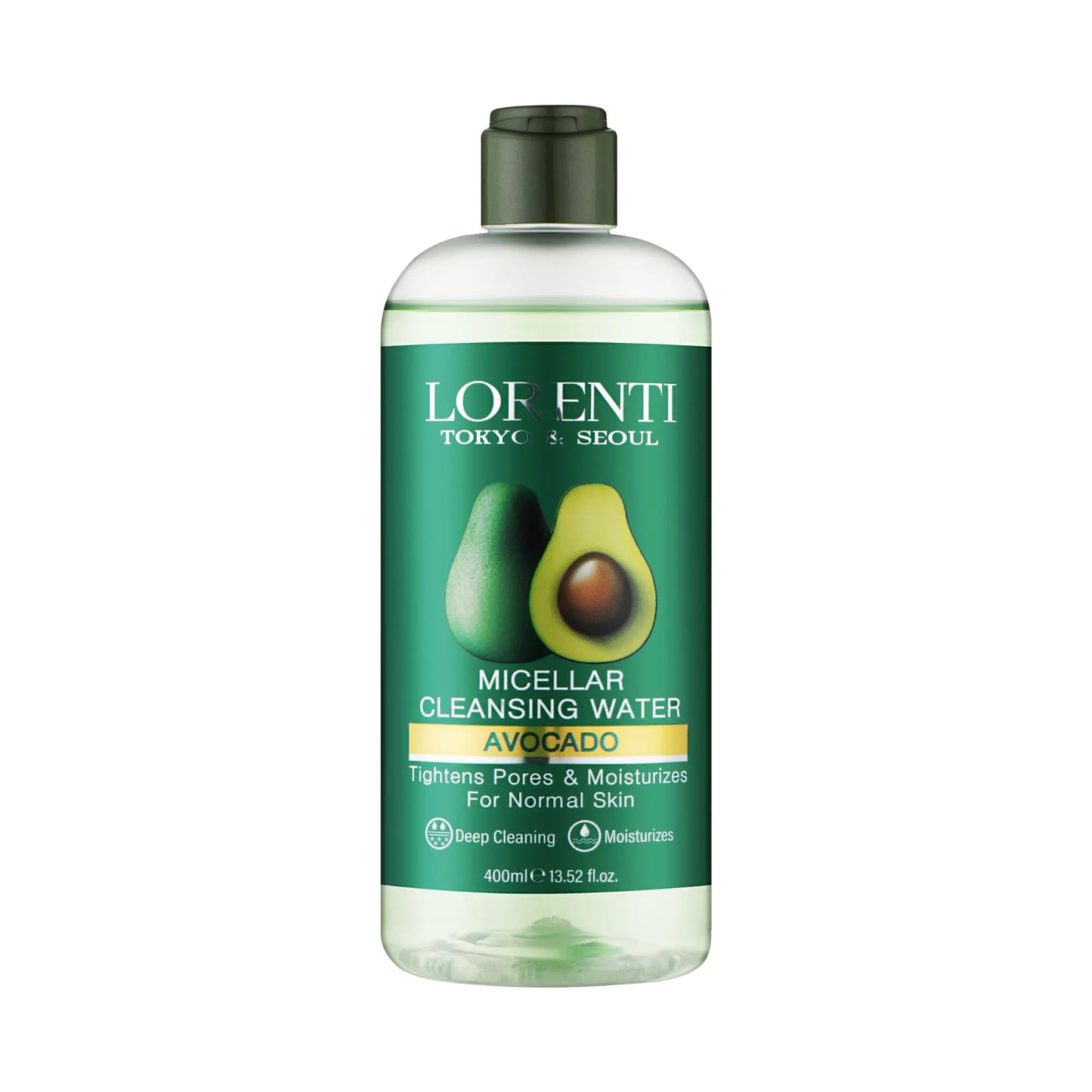 Lorienti Avocado Micellar Cleansing Water bottle on a white background