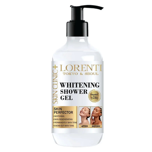 Lorenty Whitening Shower Gel bottle on a white background